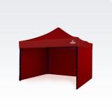 Brimo Sörsátor 3x3 m Acélváz 3 fallal: Munkasátor kézműveseknek - Piros