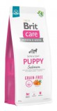 BRIT CARE 12KG SKIN&COAT GF PUPPY SALMON GABONAMENTES CSIRKEMENTES SZÁRAZTÁP