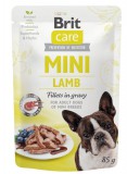 Brit Care Dog alutasak Mini Lamb fillets in gravy 85 g | Alutasakos kutyaeledel