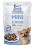 Brit Care Dog alutasak Mini Venison fillets in gravy 85 g | Alutasakos kutyaeledel