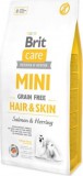 Brit Care Mini Grain Free Hair&Skin Salmon & Herring 7 kg