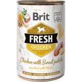 Brit Fresh Dog konzerv Chicken with Sweet Potato 400 g | Kutyakonzerv