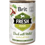 Brit Fresh Dog konzerv Duck with Millet 400 g | Kutyakonzerv