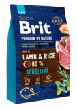 Brit Premium 3kg Lamb Rice Sensitive Száraztáp Kutya