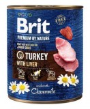 BRIT PREMIUM 800G PULYKA MÁJJAL KONZERV
