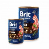 Brit Premium by Nature Adult Pork with Trachea 6 x 800 g