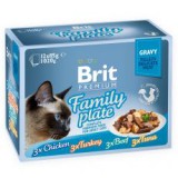 BRIT Premium Cat Delicate Fillets in Gravy Family Plate alutasak 12 x 85 g