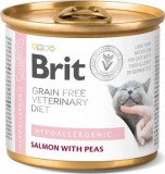 Brit Veterinary Brit GF Veterinary Diet Cat Cans Hypoallergenic 200 g KARTON - 6 db
