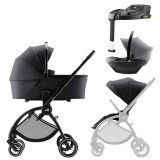 Britax Römer Rio Style 2az1-ben babakocsi +Baby Safe Core hordozó + bázistalp - Carbon Black