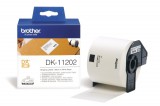 Brother DK-11202 elővágott öntapadós címke 300db/tekercs 62mm x 100mm White DK11202