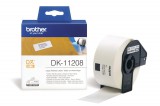 Brother DK-11208 elővágott öntapadós címke 400db/tekercs 38mm x 90mm White DK11208