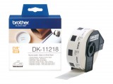 Brother DK-11218 (24mm) fehér alapon fekete eredeti tekercses P-Touch szalag (400 címke)