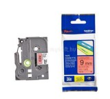 Brother Festékszalag TZe-421, Piros alapon Fekete, Laminált, 9mm 0.35", 8 méter (TZE421)