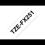 Brother flexible ID tape TZe-FX251 - Black on white (TZEFX251)