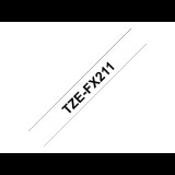 Brother flexible tape TZe-FX211 - Black on white (TZEFX211)