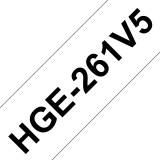 Brother HGe-261V5 P-touch flexibilis szalag (36mm) Black on White HGE261V5