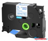 Brother kompatibilis Utángyártott BROTHER TZe243 szalagkazetta 18 mm x 8m fehér alapon kék felirat