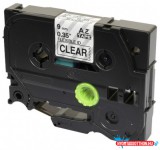 Brother kompatibilis Utángyártott BROTHER TZeFX121 szalagkazetta 9mm x 8 m flexi átlátszó alapon fekete nyomtatás