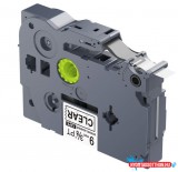 Brother kompatibilis Utángyártott BROTHER TZeS121 szalagkazetta 9mm x 8m átlátszó alapon fekete