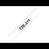Brother laminated tape TZe-211 - Black on white (TZE211)