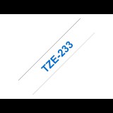 Brother laminated tape TZe-233 - Blue on white (TZE233)