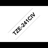 Brother laminated tape TZE-241CIV - 18 mm - Black on white (TZE241CIV)