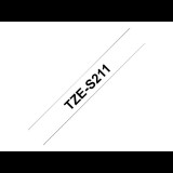 Brother laminated tape TZe-S211 - Black on white (TZES211)