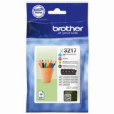 Brother LC-3217 tintapatron Eredeti Fekete, Cián, Magenta, Sárga (LC3217VALDR)