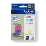 Brother LC221Y tintapatron 1 db Eredeti Sárga