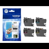 Brother LC421VALDR tintapatron 4 dB Eredeti Fekete, Cián, Magenta, Sárga (LC421VALDR)