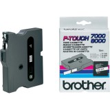 Brother TX-211 Laminált P-touch szalag (6mm) Black on White - 15m TX211