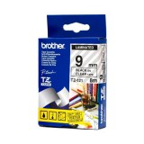 Brother TZE-121 laminált P-touch szalag (9mm) Black on Clear - 8m  TZE121