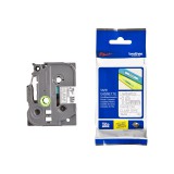 Brother TZE-145 laminált P-touch szalag (18mm) White on Clear - 8m TZE145