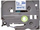 Brother TZe-223 laminált P-touch szalag (9mm) Blue on White TZE223