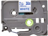 Brother TZe-223 laminált P-touch szalag (9mm) Blue on White (TZE223)