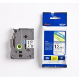 Brother TZE-231s laminált P-touch szalag (12mm)  Black on White - 4m TZE231S2