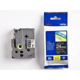 Brother TZE-355 (24mm) White on Black - 8m laminált P-touch szalag