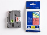 Brother TZE-431 laminált P-touch szalag (12mm) Black on Red - 8m TZE431