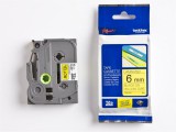 Brother TZE-611 laminált P-Touch szalag (6mm) Black on Yellow - 8m (TZE611)