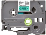Brother TZE-741 P-Touch (8 m) 18 mm black on green szalagkazetta