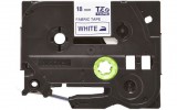 Brother TZe-FA4 (18mm) - 3m fehér alapon kék eredeti vasalható P-touch szalag
