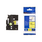 Brother TZE-FX641 laminált P-touch flexibilis szalag (18mm) Black on Yellow - 8m TZEFX641
