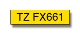 Brother tze-fx661 laminált flexi p-touch szalag (36mm) black on yellow - 8m tzefx661