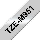 Brother TZe-M951 laminált P-touch szalag (24mm) Black on Matt Silver - 8m TZEM951
