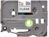 Brother TZE-S121 (9mm) 8m átlátszó alapon fekete eredeti laminált P-touch szalag