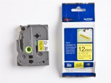 Brother TZE-S631 laminált P-touch szalag (12mm) Black on Yellow - 8m TZES631