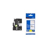 Brother TZE-SE4 Tape Cassette (18mm) Black on White 8m (TZESE4)