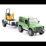Bruder Land Rover Defender utánfutóval és JCB 8010 CTS markolóval (1:16) (02593)