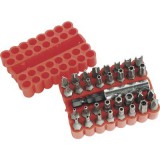 Brüder Mannesmann Cserélhető BIT készlet mágneses BIT tartóval 33 részes Mannesmann 29733 (297-33)