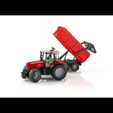 Bruder Massey Ferguson 7480 pótkocsival Piros (02045)
